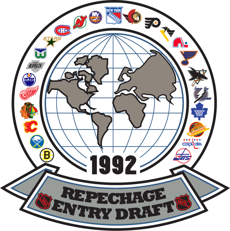 NHL Draft 1991-1992 Logo vinyl decal